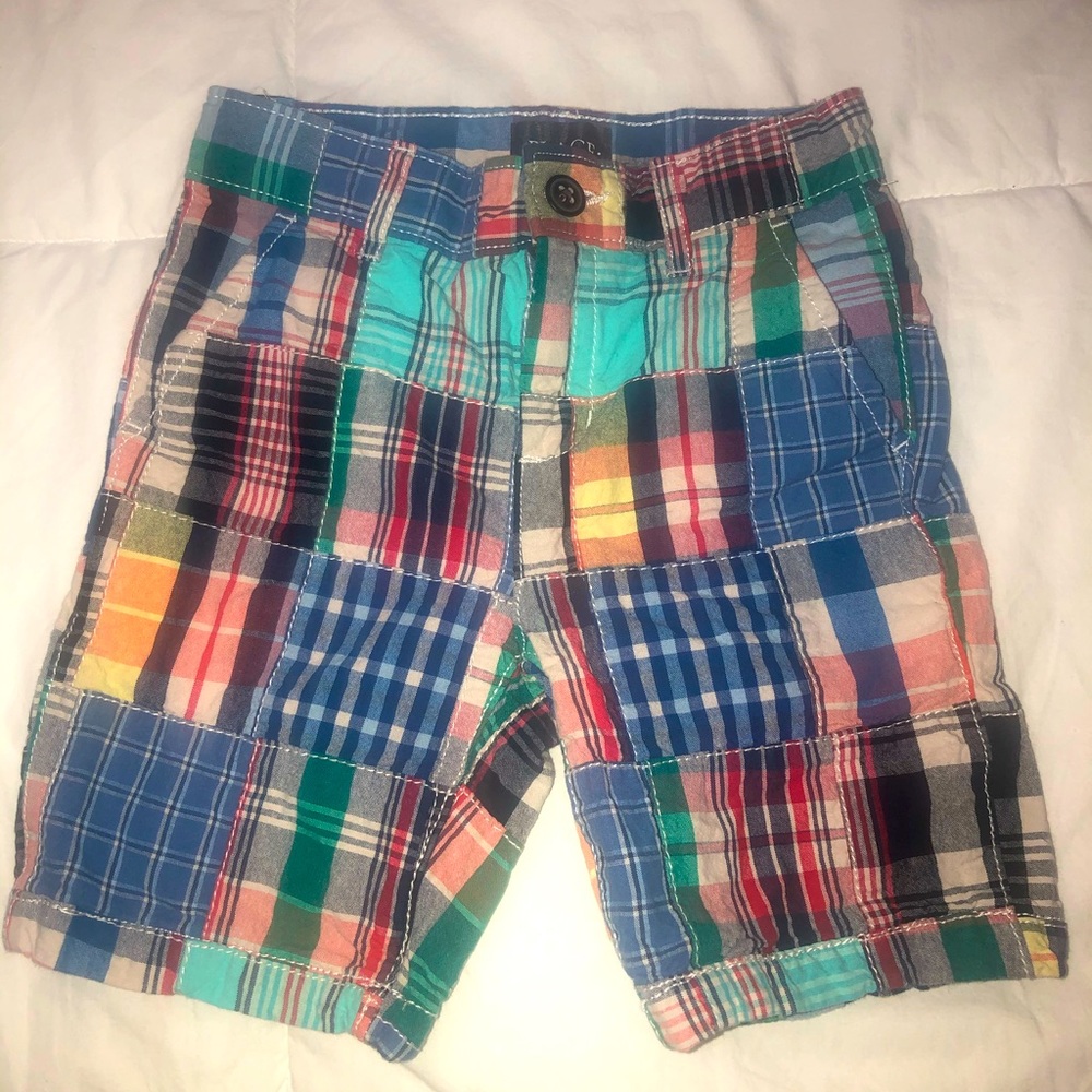 Little boys size 5 patchwork shorts